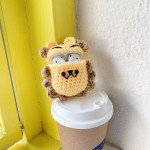 Wholesale Cute Design Cartoon Handcraft Wool Fabric Cover Skin for Airpod (1 / 2) Charging Case (Lion)